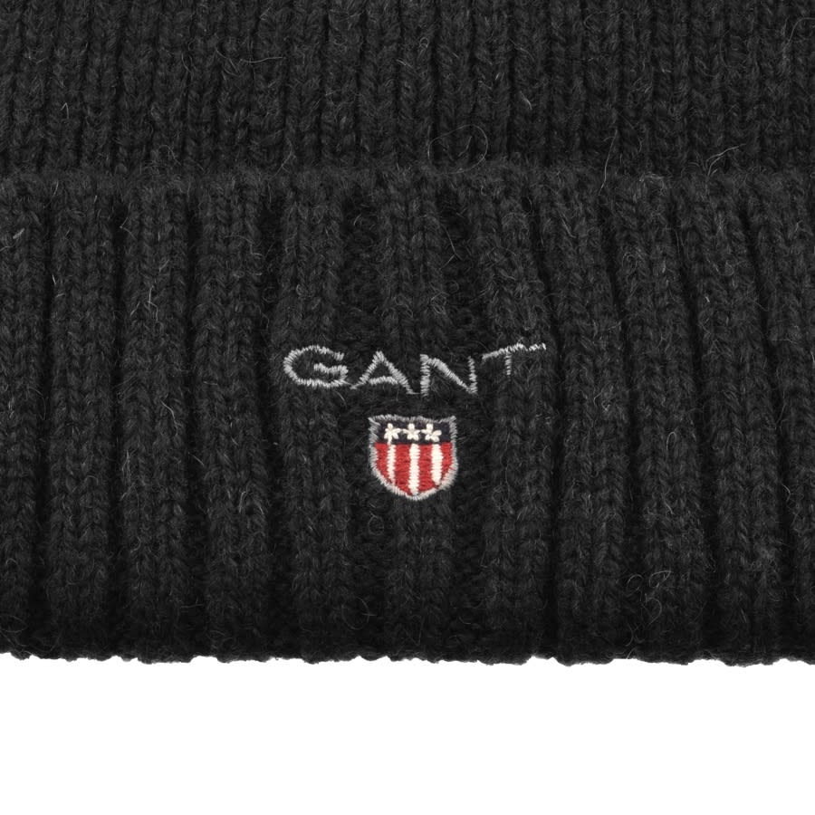 Alternative Image for ProductGant Wool Lined Beanie Hat Black3